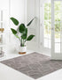 Trellis Mosaic Collection Area Rug - Arborville (Light Gray)