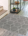 Lattice Garden Collection Area Rug - Arborville (Light Gray) Square Light Gray  lifestyle 39