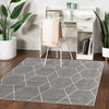 Lattice Garden Collection Area Rug - Arborville (Light Gray) Square Light Gray  lifestyle 43