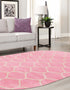 Trellis Mosaic Collection Area Rug -  Pergolatown (Light Pink)