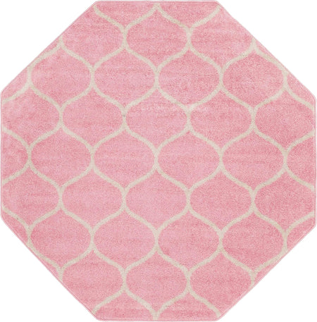 Trellis Mosaic Collection Area Rug -  Pergolatown (Light Pink)