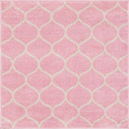 Trellis Mosaic Collection Area Rug -  Pergolatown (Light Pink)