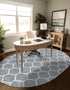 Trellis Mosaic Collection Area Rug -  Pergolatown (Light Gray)