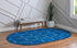 Trellis Mosaic Collection Area Rug - Arborville (Navy Blue)