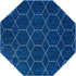 Trellis Mosaic Collection Area Rug - Arborville (Navy Blue)