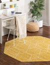 Lattice Garden Collection Area Rug - Arborville (Yellow) Octagon Yellow  lifestyle 3