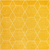 Lattice Garden Collection Area Rug - Arborville (Yellow) Square Yellow Main