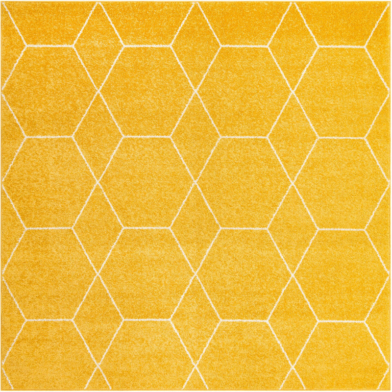 Lattice Garden Collection Area Rug - Arborville (Yellow) Square Yellow Main