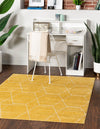 Lattice Garden Collection Area Rug - Arborville (Yellow) Square Yellow  lifestyle 0