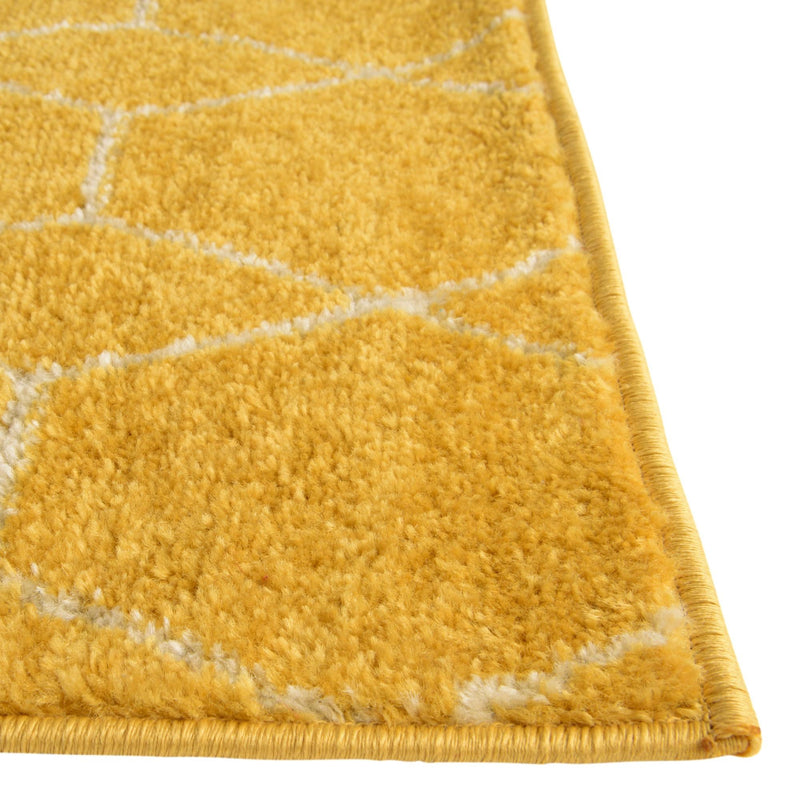 Lattice Garden Collection Area Rug - Arborville (Yellow) Square Yellow  lifestyle 11