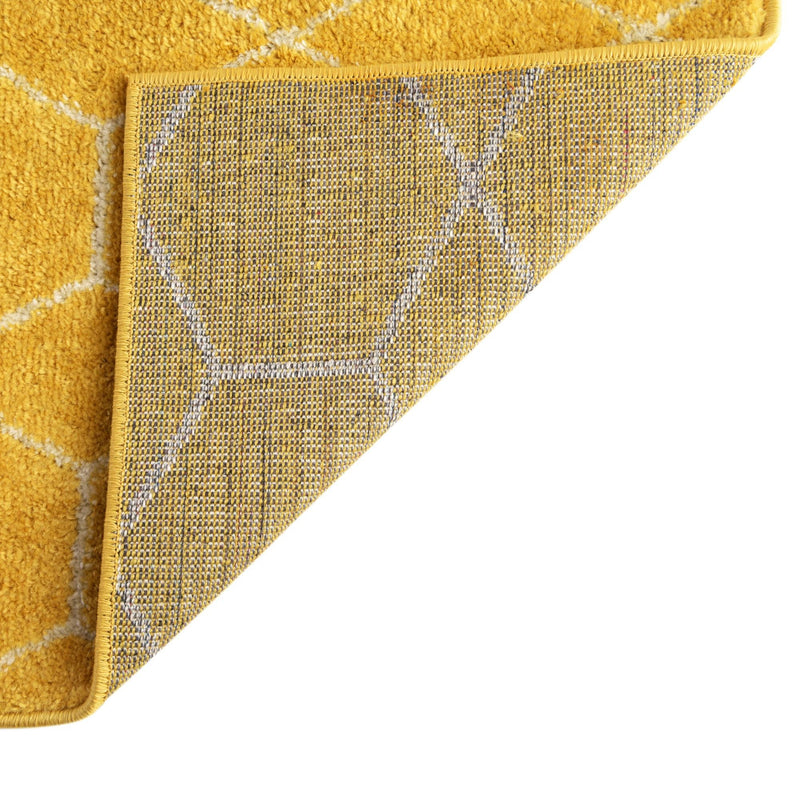 Lattice Garden Collection Area Rug - Arborville (Yellow) Square Yellow  lifestyle 17