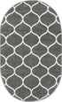 Trellis Mosaic Collection Area Rug -  Pergolatown (Dark Gray)