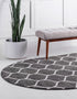 Trellis Mosaic Collection Area Rug -  Pergolatown (Dark Gray)