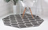 Trellis Mosaic Collection Area Rug -  Pergolatown (Dark Gray)