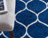 Trellis Mosaic Collection Area Rug -  Pergolatown (Navy Blue)