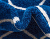 Lattice Garden Collection Area Rug -  Pergolatown (Navy Blue) Octagon Navy Blue  lifestyle 7