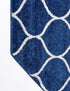 Trellis Mosaic Collection Area Rug -  Pergolatown (Navy Blue)