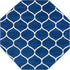 Trellis Mosaic Collection Area Rug -  Pergolatown (Navy Blue)