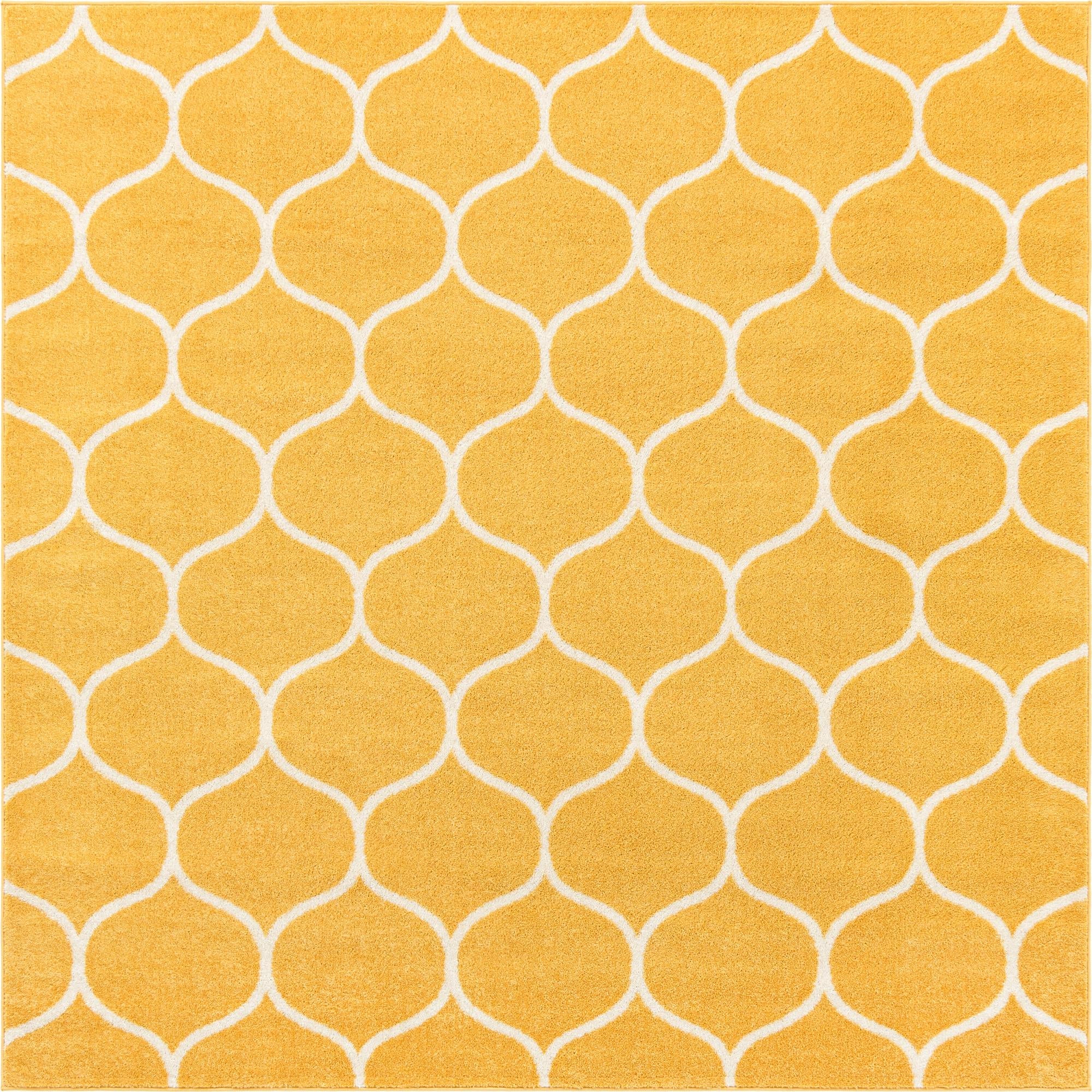 Trellis Mosaic Collection Area Rug -  Pergolatown (Yellow)