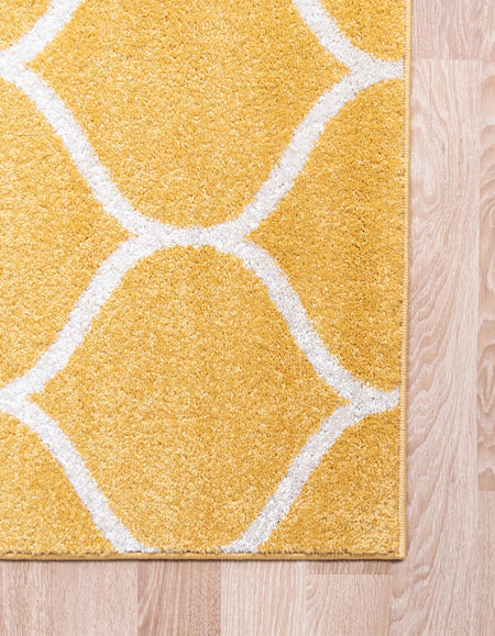 Trellis Mosaic Collection Area Rug -  Pergolatown (Yellow)