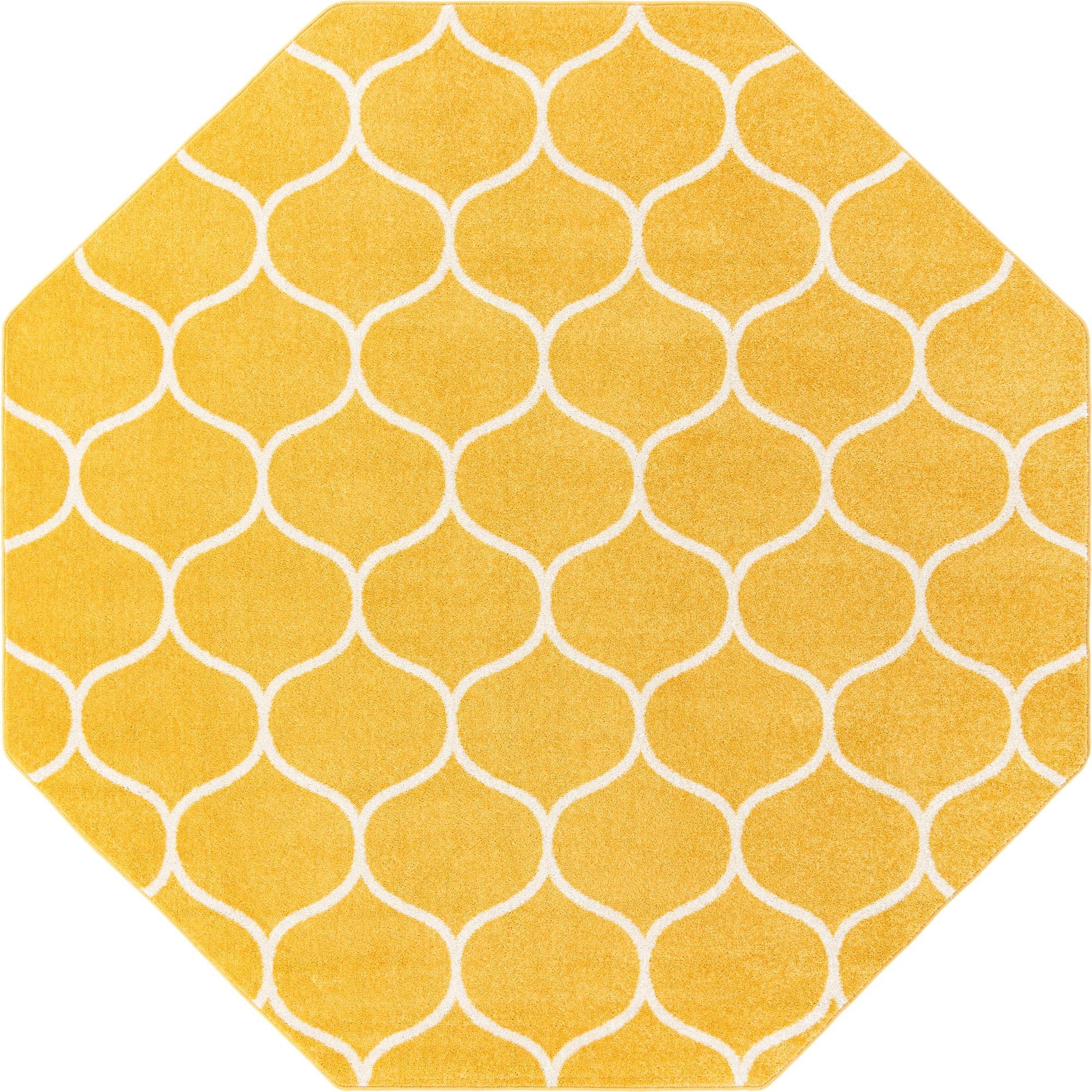 Trellis Mosaic Collection Area Rug -  Pergolatown (Yellow)