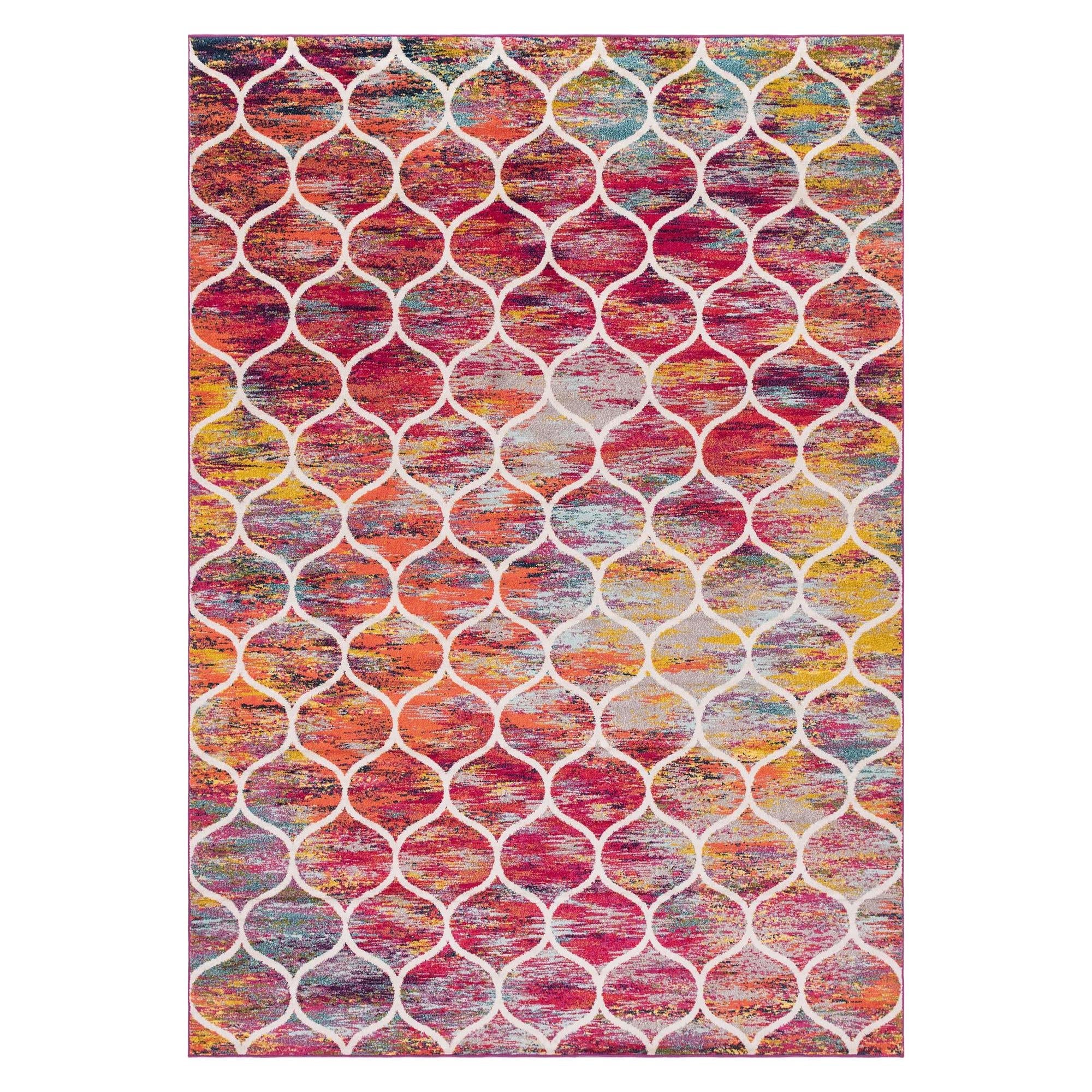 Trellis Mosaic Collection Area Rug -  Pergolatown (Multi)