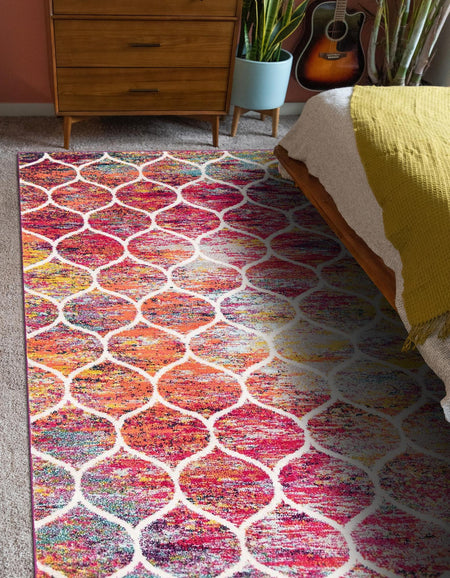 Trellis Mosaic Collection Area Rug -  Pergolatown (Multi)