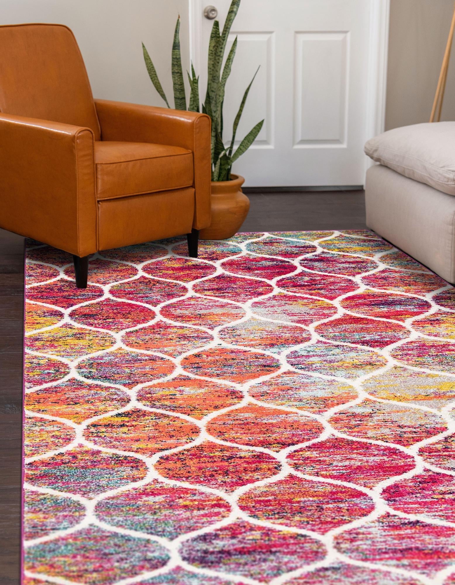 Trellis Mosaic Collection Area Rug -  Pergolatown (Multi)