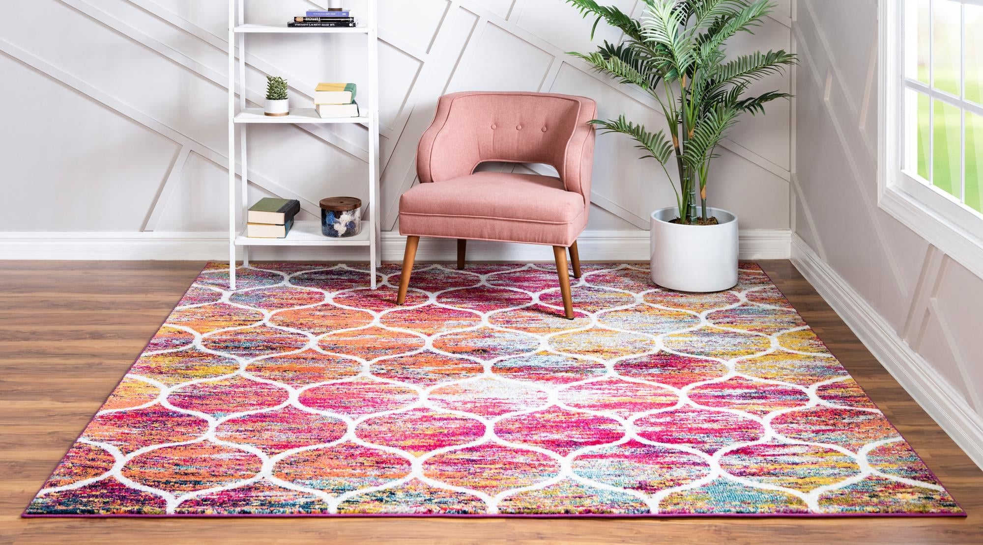 Trellis Mosaic Collection Area Rug -  Pergolatown (Multi)