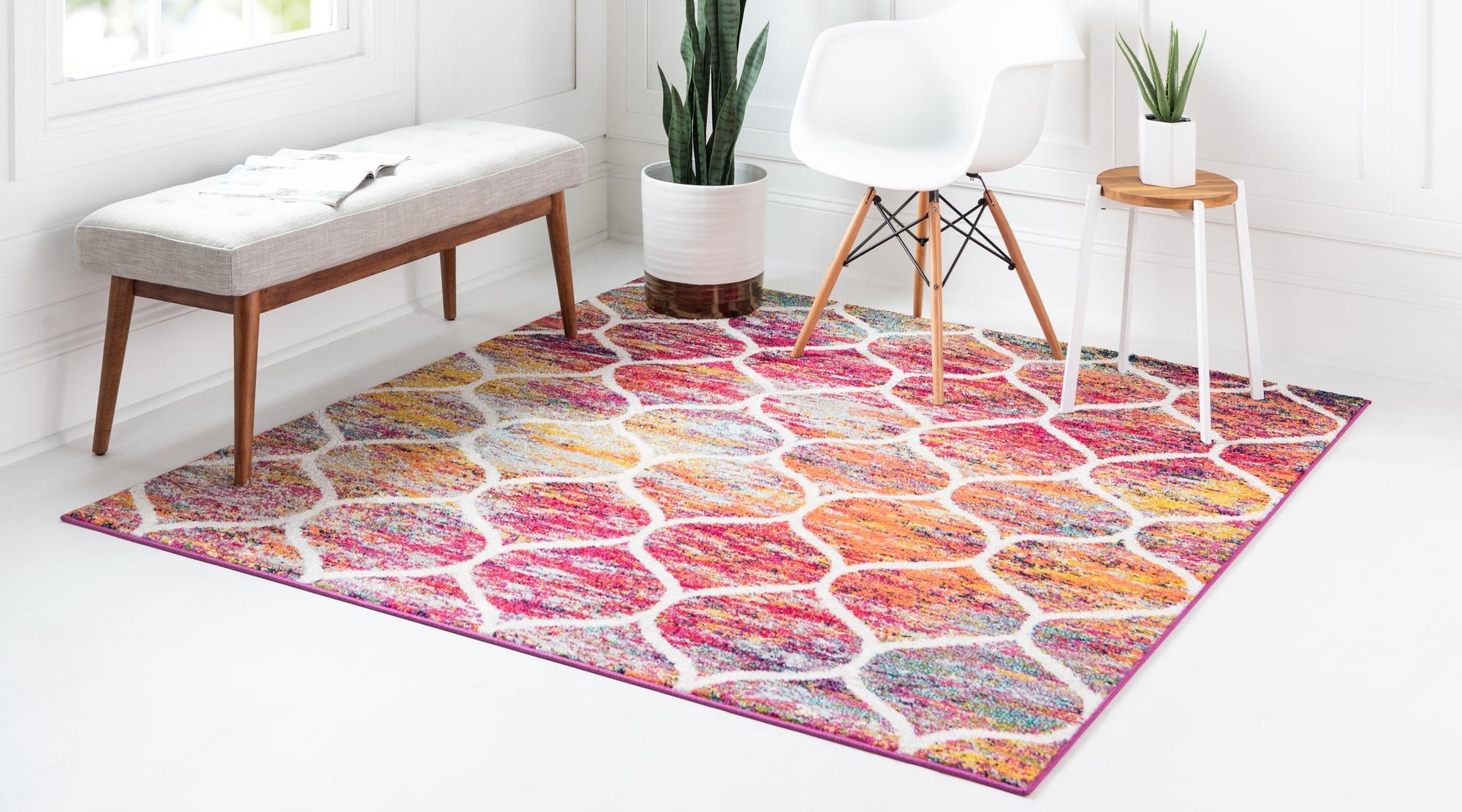 Trellis Mosaic Collection Area Rug -  Pergolatown (Multi)