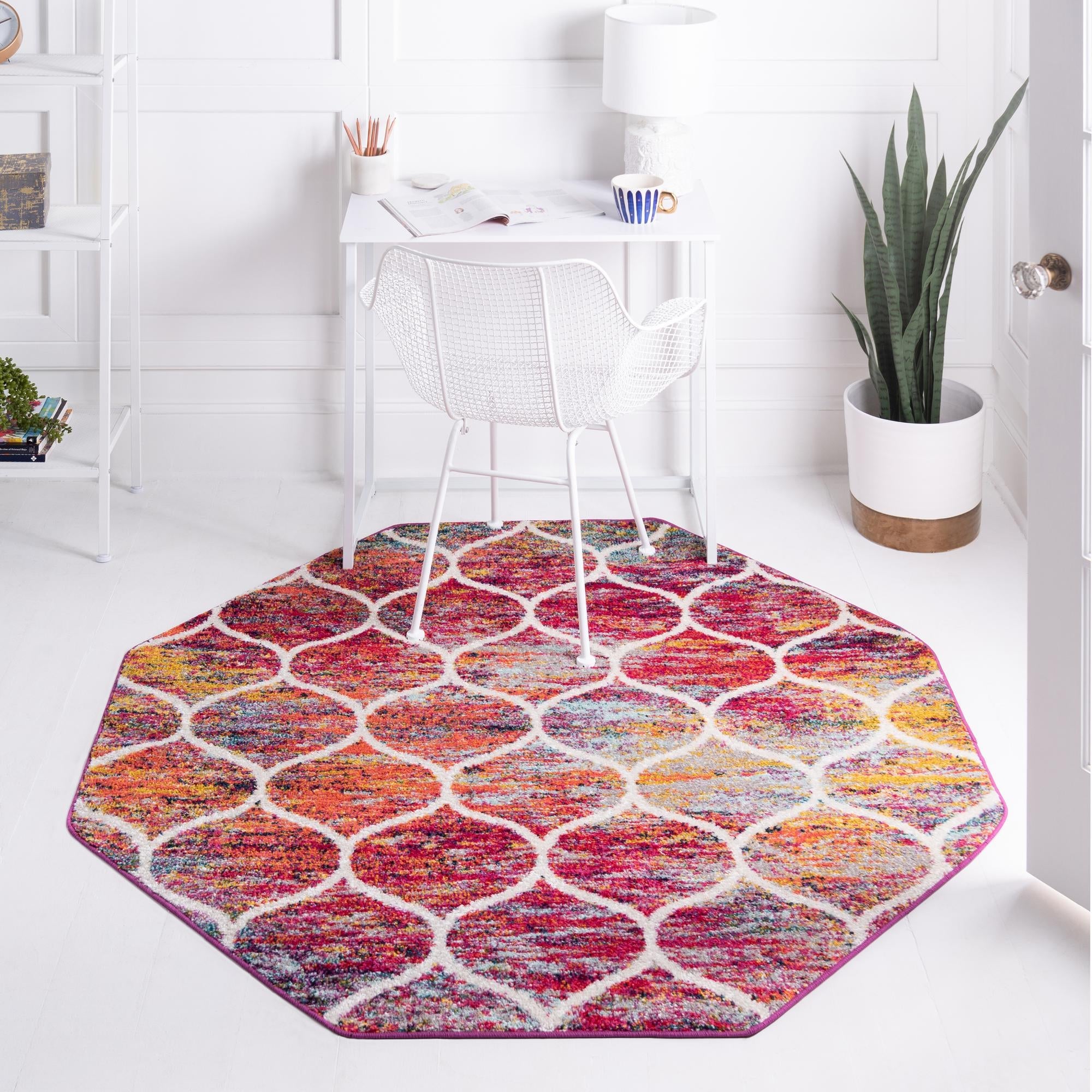 Trellis Mosaic Collection Area Rug -  Pergolatown (Multi)