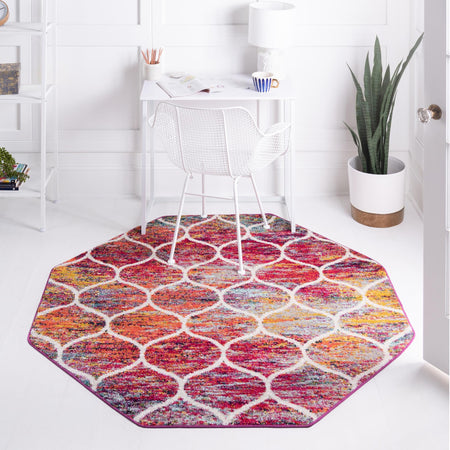 Trellis Mosaic Collection Area Rug -  Pergolatown (Multi)