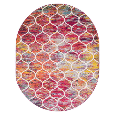 Trellis Mosaic Collection Area Rug -  Pergolatown (Multi)