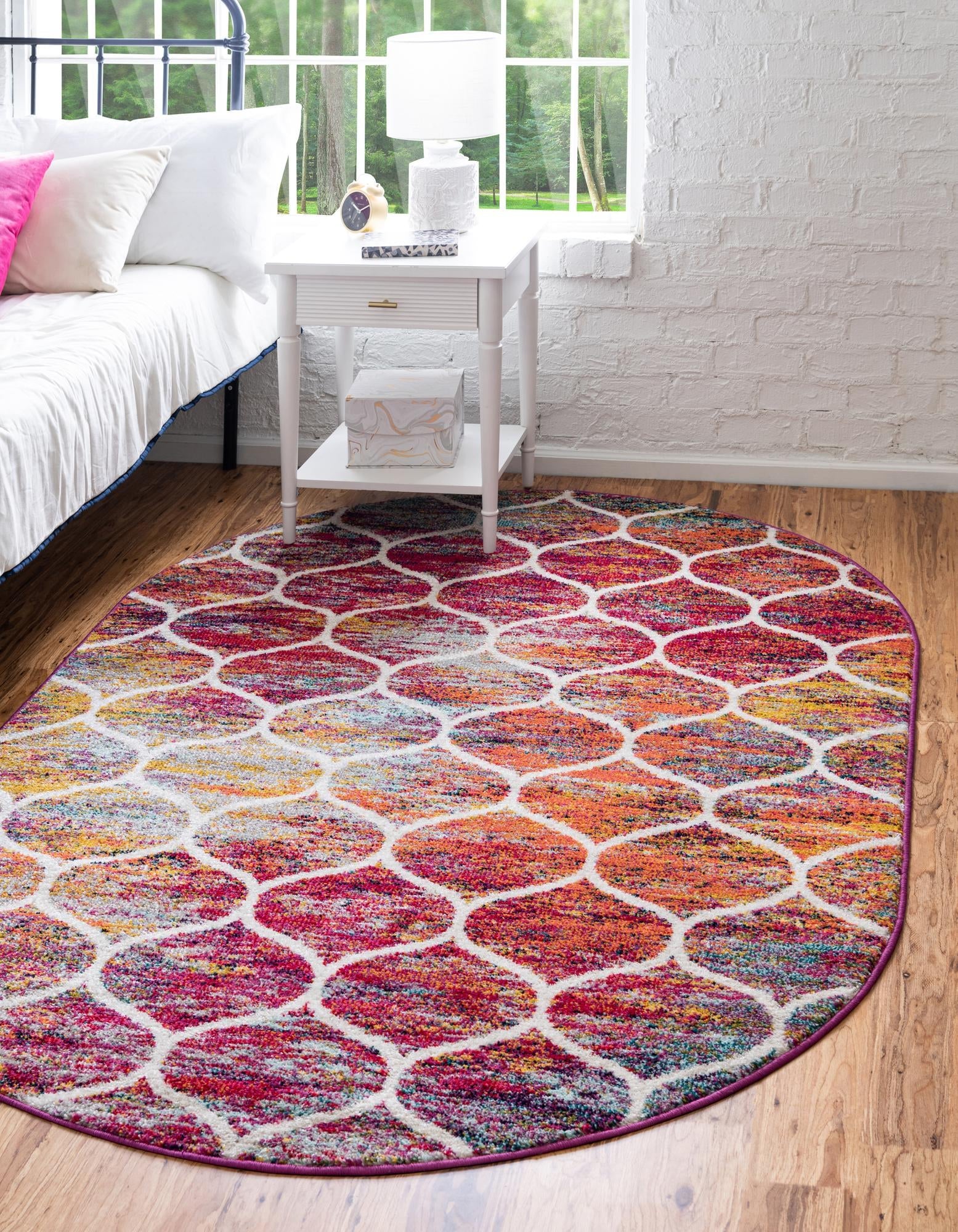 Trellis Mosaic Collection Area Rug -  Pergolatown (Multi)