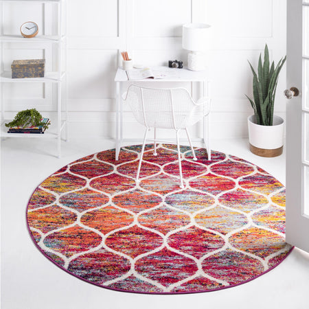 Trellis Mosaic Collection Area Rug -  Pergolatown (Multi)