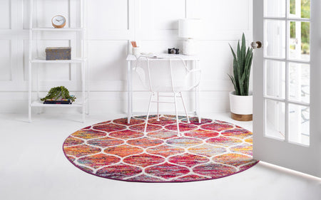 Trellis Mosaic Collection Area Rug -  Pergolatown (Multi)