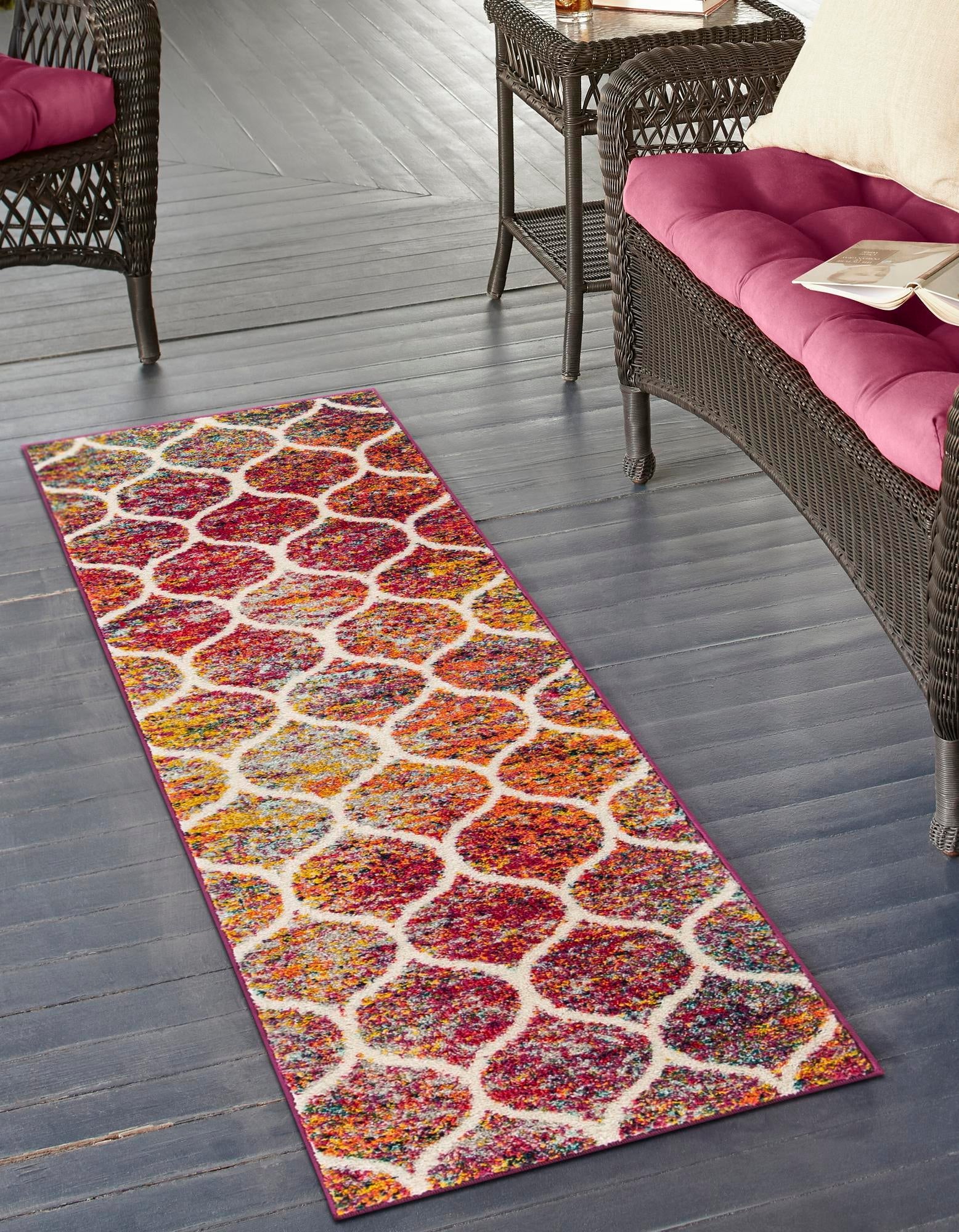 Trellis Mosaic Collection Area Rug -  Pergolatown (Multi)