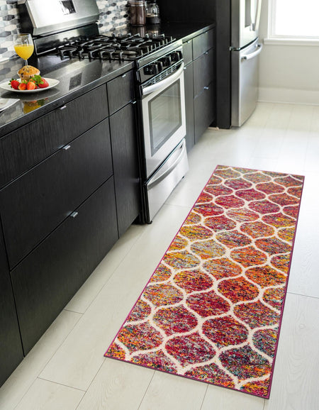 Trellis Mosaic Collection Area Rug -  Pergolatown (Multi)