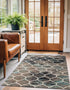 Trellis Mosaic Collection Area Rug -  Pergolatown (Blue Multi)