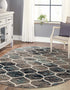 Trellis Mosaic Collection Area Rug -  Pergolatown (Blue Multi)