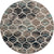 Lattice Garden Collection Area Rug -  Pergolatown (Blue Multi) Round Blue Multi Main