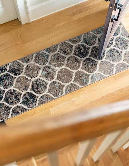 Trellis Mosaic Collection Area Rug -  Pergolatown (Blue Multi)