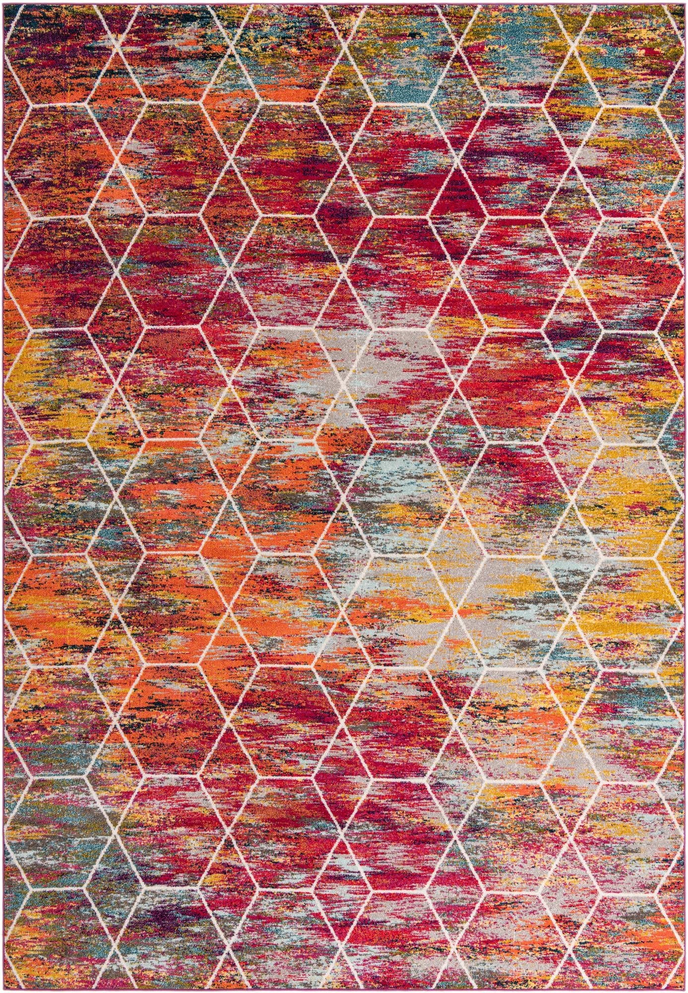 Trellis Mosaic Collection Area Rug - Arborville (Multi)