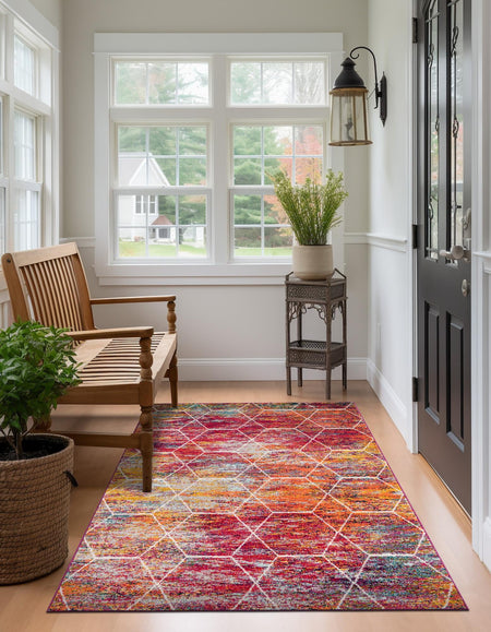 Trellis Mosaic Collection Area Rug - Arborville (Multi)