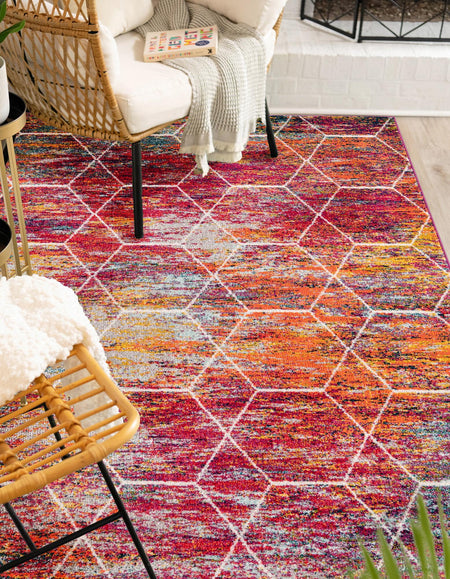 Trellis Mosaic Collection Area Rug - Arborville (Multi)