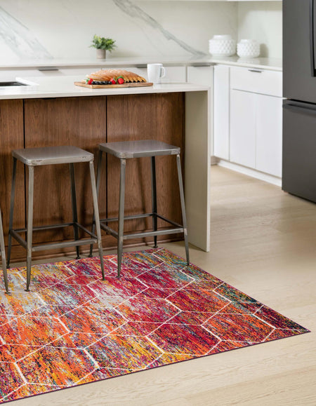 Trellis Mosaic Collection Area Rug - Arborville (Multi)