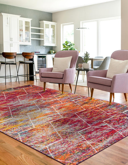 Trellis Mosaic Collection Area Rug - Arborville (Multi)