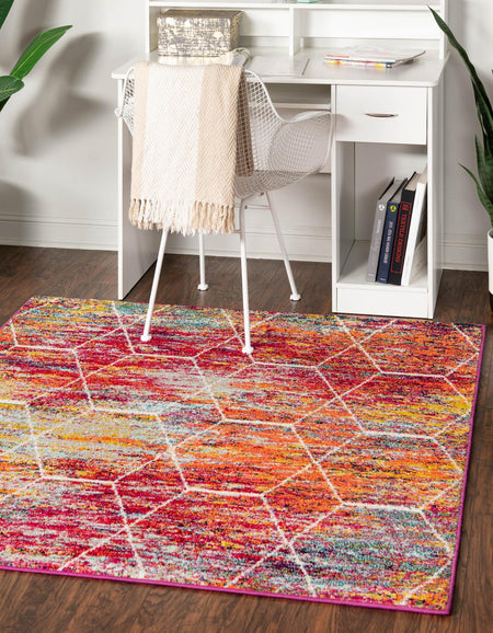 Trellis Mosaic Collection Area Rug - Arborville (Multi)