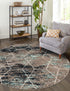 Trellis Mosaic Collection Area Rug - Arborville (Blue Multi)