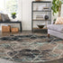 Trellis Mosaic Collection Area Rug - Arborville (Blue Multi)